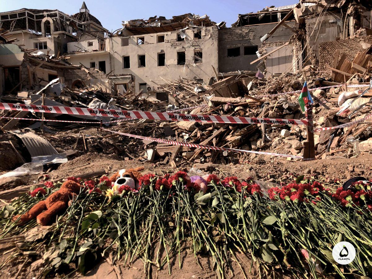 HikmetHajiyev's tweet photo. During 44 Days War in 2020 pol-military leadership of Armenia ordered to bomb #Ganja, Barda, Tartar &amp;other cities of #Azerbaijan in deliberate&amp;indiscriminate manner w/ballistic SCUD #missilestrikes with the solemn goal of inflicting maximum casualties among civilians. #Warcrimes https://t.co/Q4EKRIxTds