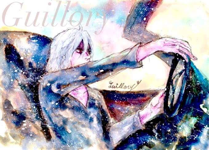 弔 #水彩 #イラスト 