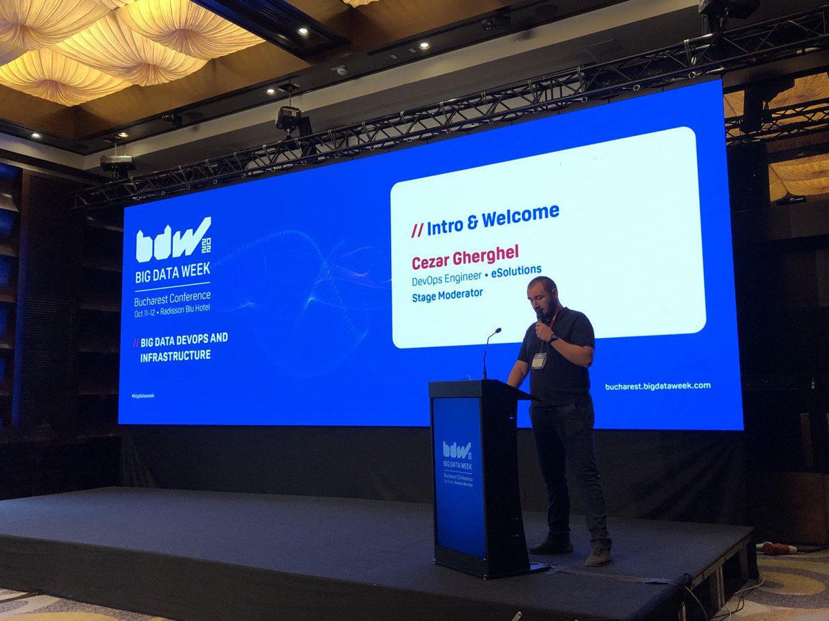 bigdataweek's tweet photo. Our host for today on the Big Data DevOps & Infrastructure Stage is Cezar Gherghel, DevOps Engineer at @eSolutionsTech. Thank you for being here with us!
#BigDataWeek #BigDataWeekBucharest #BDW2022 https://t.co/I29ooF9yuC