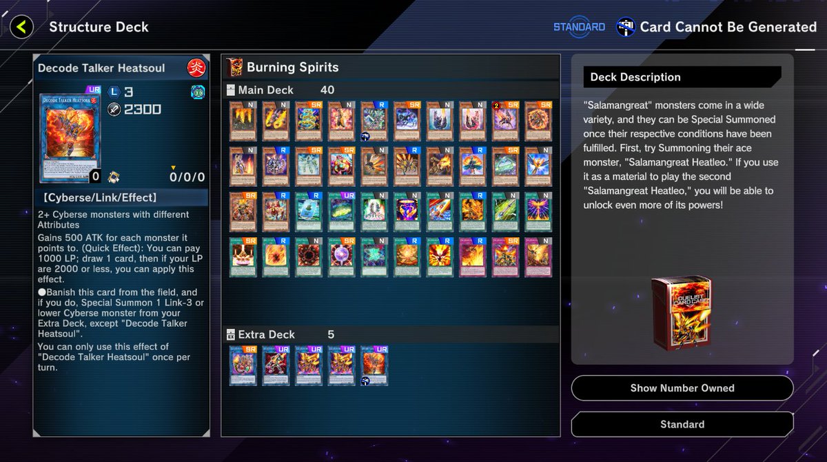 NEW STRUCTURE DECK: Burning Spirits is now available in the Shop!  Reincarnation Link Summon your way to victory, with Decode Talker Heatsoul  available in the deck exclusively. Full List: https://t.co/cHTLURRnP0  #MasterDuel #YuGiOh #