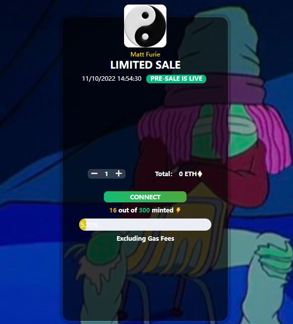 MattFurie_nft's tweet image. 🚨BIG NEWS 🚨
🎉 Due to the bear market, we decided to draw 300 places among Twitter members to give WL for free

📢 If you are mentioned, mint now (free minting)

👇Click the official minting link below

matt-furiie.xyz