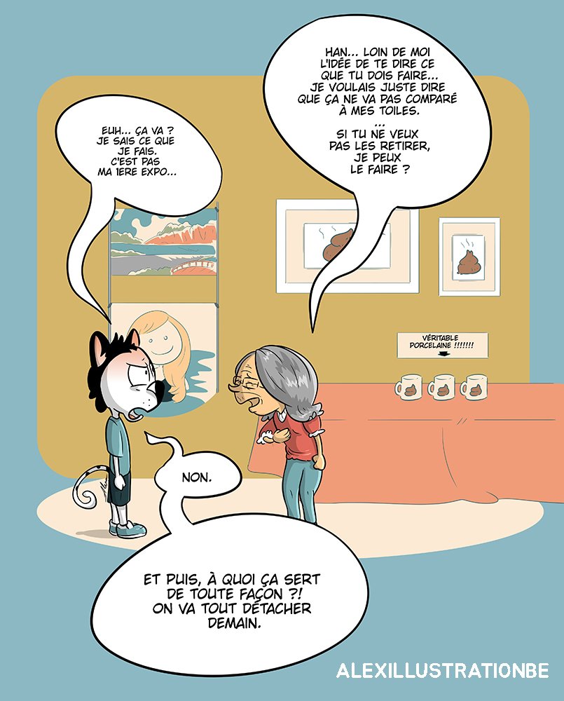 AlexIlluBe's tweet photo. TransCat - l'injustice 🤦🏻‍♂️
.
Petit strip d'un week-end chargé en émotions 🐱⚧

#transcat #BD #webcomic #trans #expo #canvaspainting #canvas #artexhibition #art #digitalart #dessinateur #ralerie #drole #funny https://t.co/3CtxZt9diH