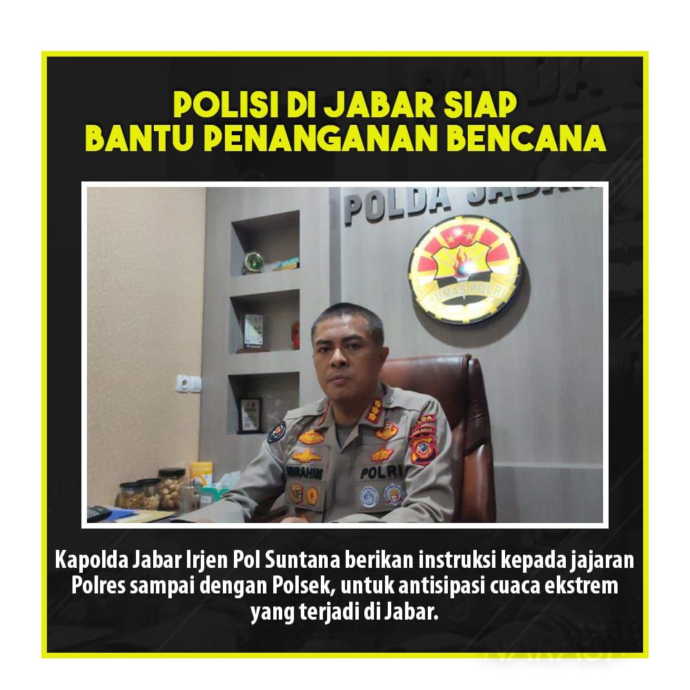 Polisi jabar siap bantu penanganan bencana
#KebersamaanPeduliBencana
Polri Di Sisi Kemanusiaan