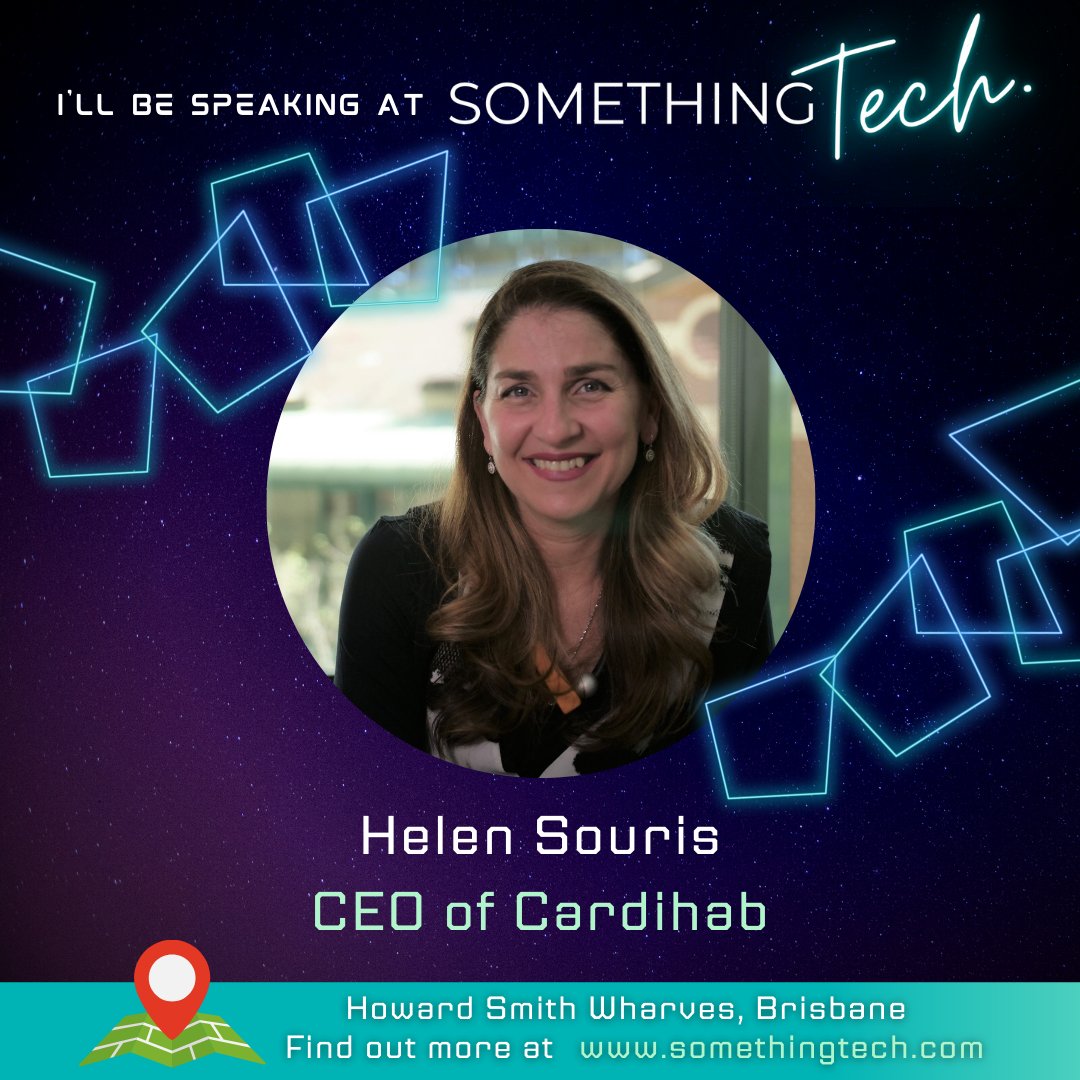cardihab's tweet image. We’re excited to be part of 🤖#somethingtech - a Technology Innovation Exhibition.🎊 See @cardihab CEO Helen Souris present along with an amazing line-up of speakers.  
Something Tech. | 27th &amp;amp; 28th October | Tickets here; bit.ly/3yMuU6G 
#somethingfest #technology