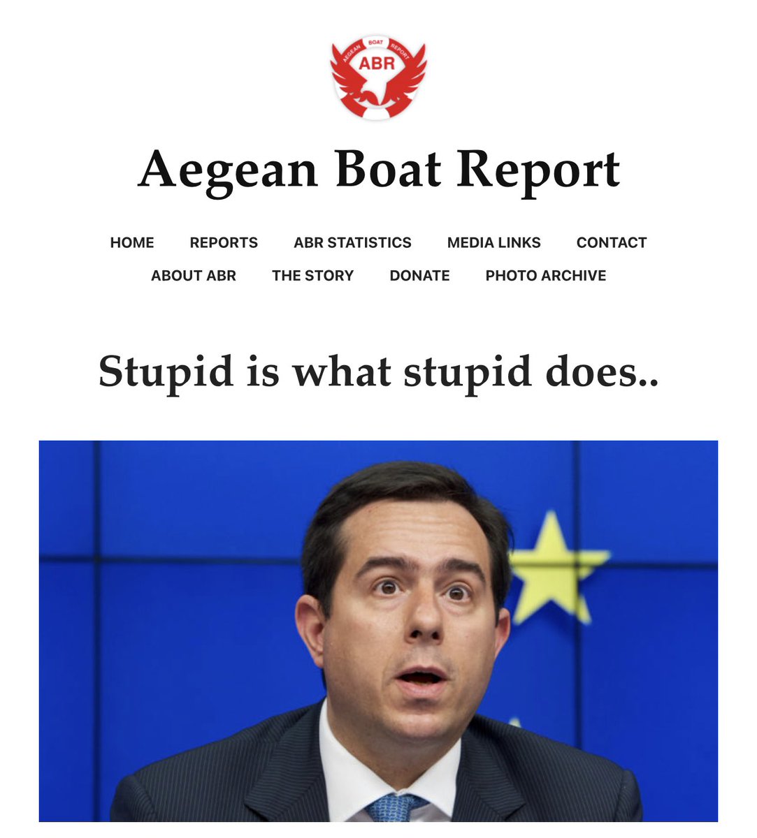 GeorghyZhukov's tweet image. Η ΜΚΟ Aegean Boat Report χαρακτηρίζει ηλίθιο τον Μηταράκη επειδή «τόλμησε» να κακολογήσει τον κ. Ερντογάν, βάζοντας παλιό βίντεο με φρικαλεότητες Τούρκων σε βάρος προσφύγων, συντασσόμενη πλήρως στο επίσημο αφήγημα του ΣΥΡΙΖΑ. 

Εσείς, τι άλλα; 

❗️aegeanboatreport.com/2022/10/05/stu…