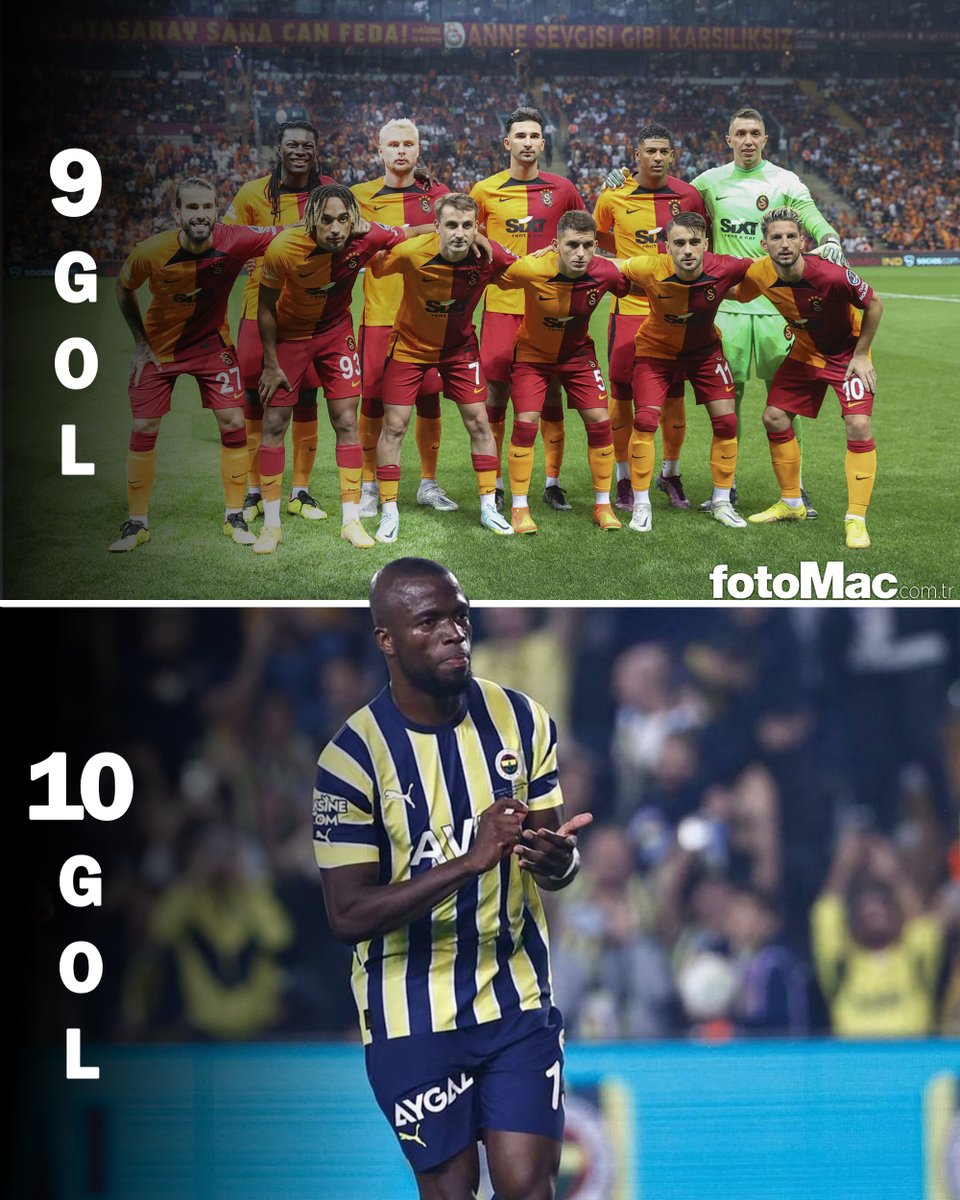 👑 TEK BAŞINA TAKIM!

🟡🔵 Enner Valencia:
⚽️ 10 gol
🅰️ 2 asist

🟡🔴 Galatasaray
⚽️ 9 gol