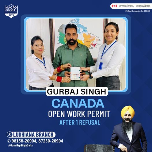 gurmilap27's tweet photo. 🎉We got the opportunity to congratulate, Mr. Gurbaj Singh for receiving his #CanadaOpenWorkPermit after 1 Refusal. 🎉
Best wishes to him!!
Call now:
📲 87250-20904
#GurmilapSinghDalla #MacroGlobalLudhiana #Canada #OpenWorkPermit #SuccessStory #CanadaSuccess #ExpertAdvice https://t.co/GMuwOzGKFC