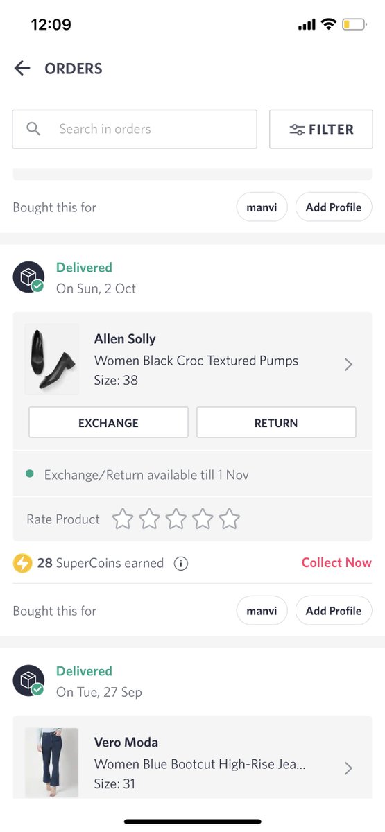 maanu_121's tweet photo. @myntra @MyntraSupport Thanks for the most unpleasant experience ever and handling your sale like a nightmare. Never expected this shock coming being an Icon member.
During the sale, I ordered Black heels and on 2nd October received blue flats instead. https://t.co/yaZCtCLjpr