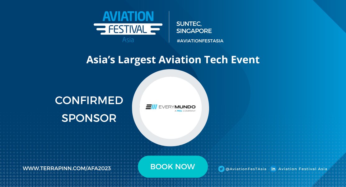 📣Confirmed Sponsor: EveryMundo

We are delighted to confirm that <a href="/EveryMundo/">EveryMundo</a> is one of our confirmed Gold Sponsors for Aviation Festival that will take place in Singapore in 2023!

Find out more on how to get involved on our website 👉 ow.ly/YKkr50L5ZWO

#aviationfest