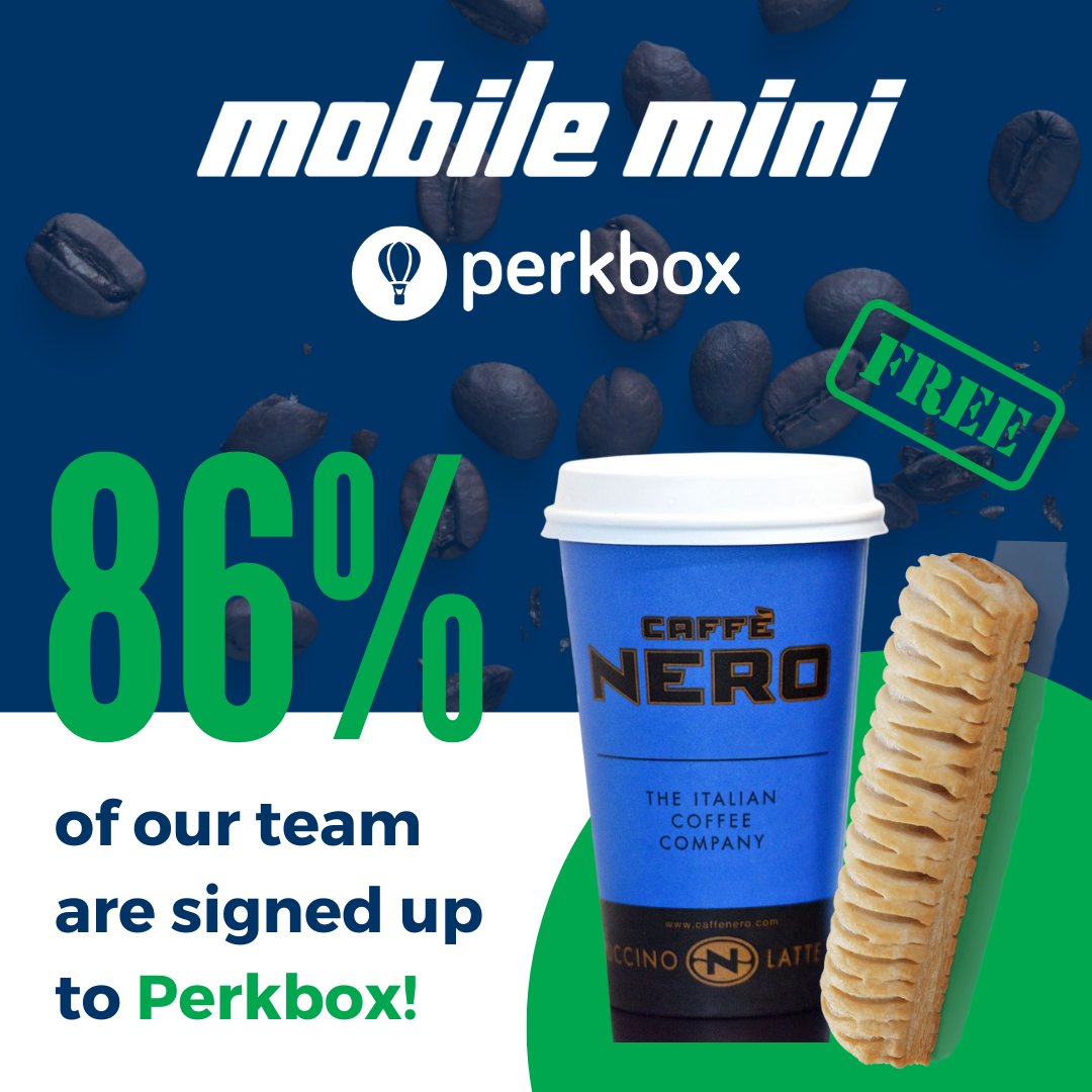 Algeco_Official's tweet photo. Here at #MobileMiniUK, one of our many employee benefits is the Perkbox portal.
This is underpinned by our number one Golden Ruleโฆโญ People Are Our Most Valuable Asset โญ
Please visit our careers site to browse our openings: https://t.co/AkKO6kLyrI
#UKCoffeeWeek #Perkbox https://t.co/NxEYuyQ0wd