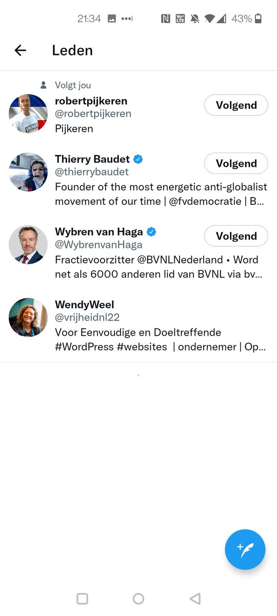 WendyWeel's tweet image. @robertpijkeren @thierrybaudet en @WybrenvanHaga 
Wij staan gezamenlijk op een lijstje ✨ genaamd #Wappies gemaakt door @larsmunne Lars ken ik nog van een paar jaar geleden, toen had ik een kaartensite #wenskaartopmaat Lars was van #Fastcards
