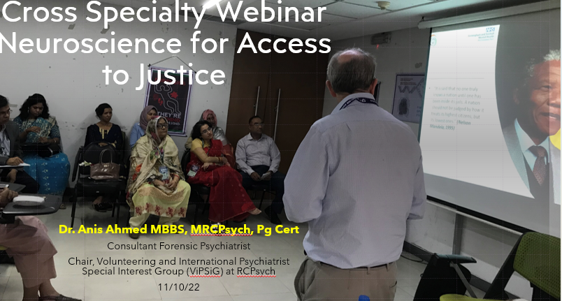 Ani5Ahmed's tweet photo. All ready for today's webinar at 1700 BST on access to justice for persons with mental disability. Join us https://t.co/KbHfTJuOPw 
I'll talk about transdiciplinary model to tame the wicked problem of inaccissiblity to justice for person with invisible disability @DrKateLovett https://t.co/lN81iFmJ1k
