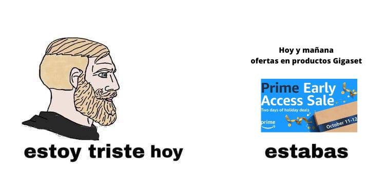 GigasetES's tweet image. 🥳🥳¡Alegrad esas caras que hoy y mañana estamos de sorpresas!

➡️ amzn.to/3ywDdTC

#FallPrimeDay #Amazon #primeday