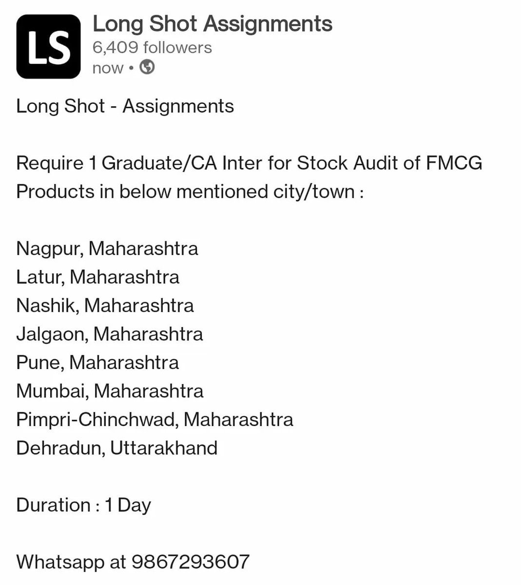 LSassignments's tweet photo. #job2022 #longshot #jobinindia #jobsearching #jobsearch #job #jobopportunities #getassignment #SharePost #jobs #job https://t.co/71f0cndrAR