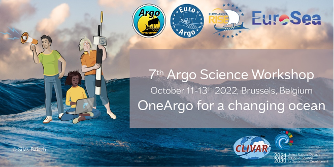 EuroArgoERIC's tweet photo. 📢🥳The 7th Argo Science Workshop is starting!

Let's go for 3 days of exciting talks and discussions about #Argofloats and applications the new #OneArgo array is opening!

👋Any questions? Visit the #ASW7 dashboard: https://t.co/FWrHQ0nt7Z

#EARISE #EuroSea #H2020 #CLIVAR https://t.co/qTGMbeYiGJ