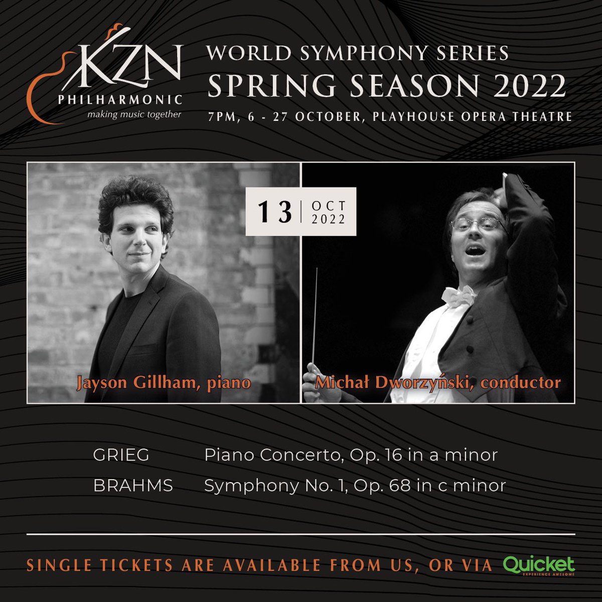 KZN Philharmonic (@kznphilharmonic) on Twitter photo Don’t miss our concert this week!! We have a truly beautiful programme lined up. Book now on Quicket.co.za <a href="/jaysongillham/">Jayson Gillham</a> Don’t miss our concert this week!! We have a truly beautiful programme lined up. Book now on Quicket.co.za <a href="/jaysongillham/">Jayson Gillham</a>