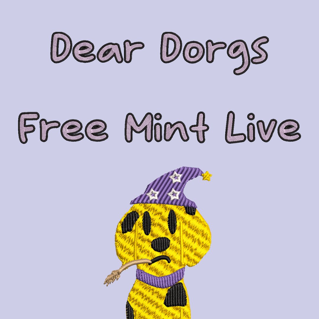 Free Mint is now live for Dear Dorgs NFT #CC0