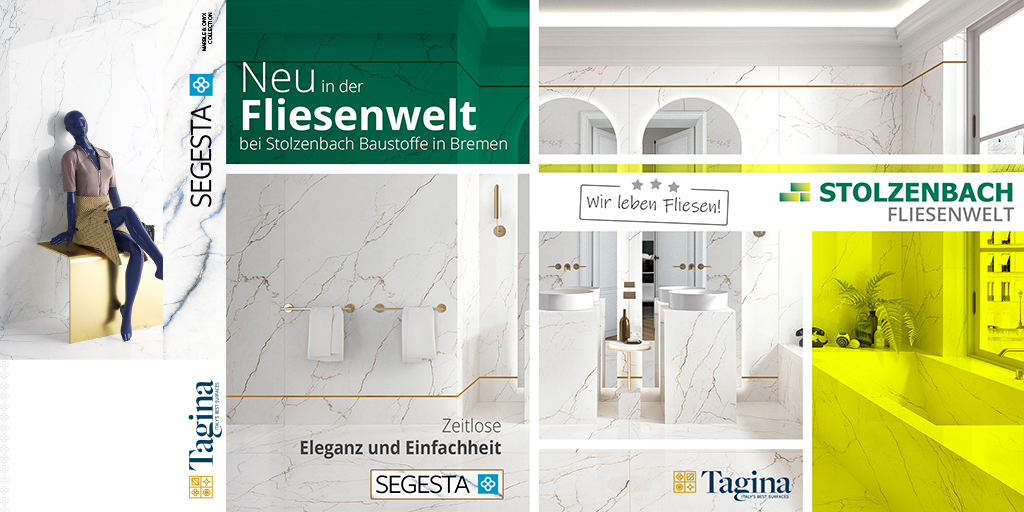 💚💛 NEUES AUS DER FLIESENWELT 💛 💚 Tagina Segesta in der Fliesenwelt bei Stolzenbach 💛 💚 Wir leben Fliesen! #InteriorDesign #tiles #tiledesign #Wohnerlebnis #Fliese #Fliesen #design #beautiful