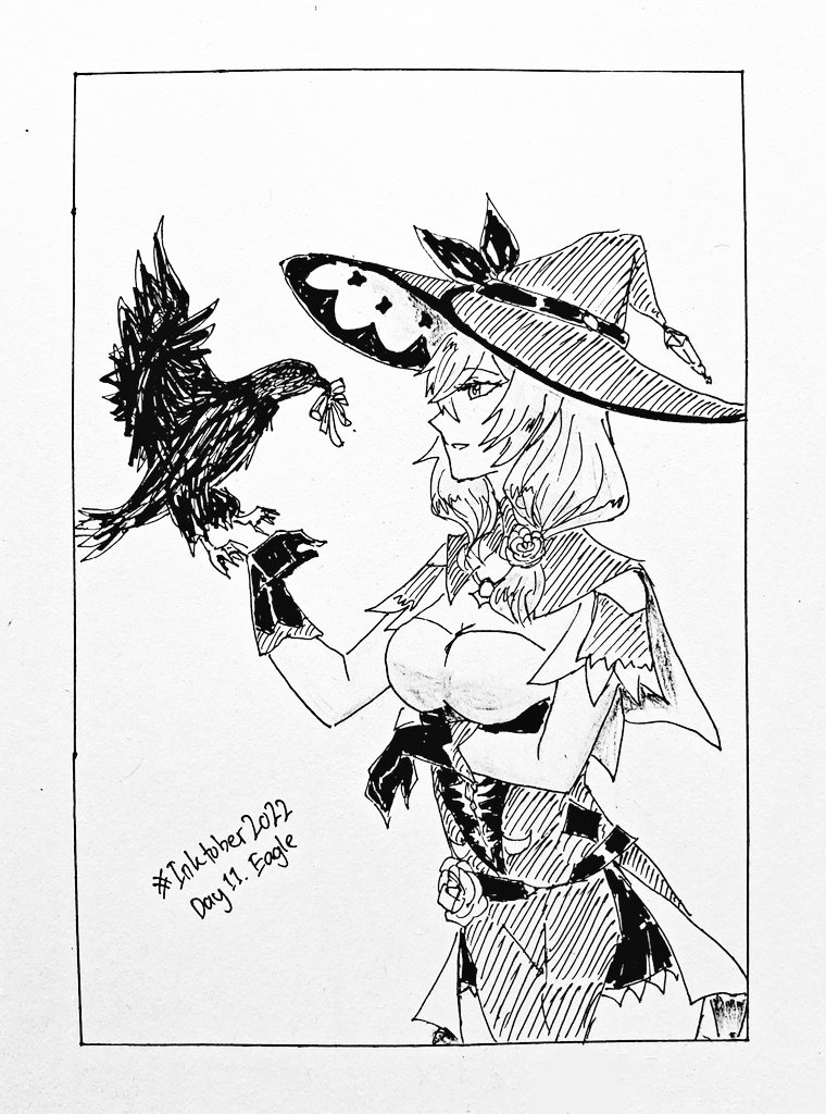 Inktober2022
Day 11 "Eagle"
.
#Inktober #Inktober2022 #Genshinlmpact #Lisa #Fanart