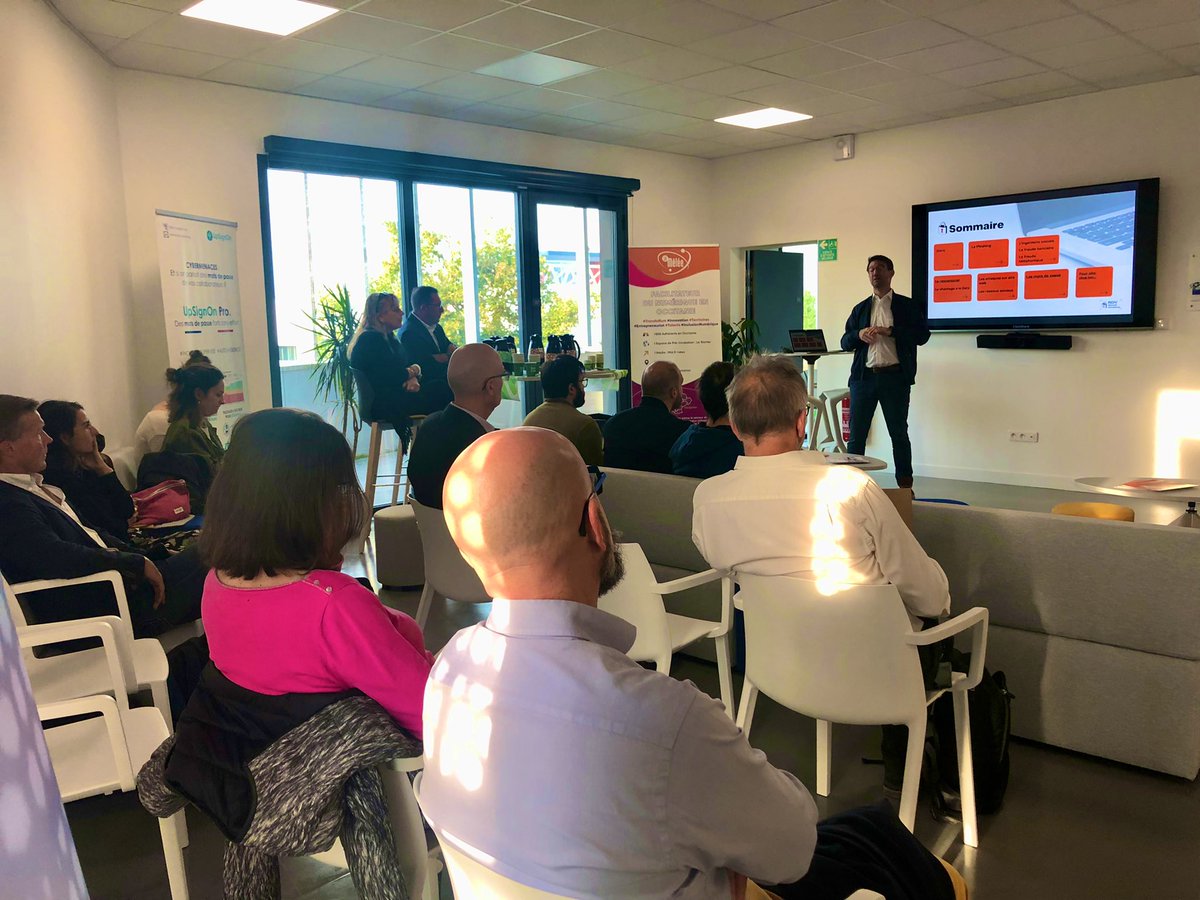Cdeseine's tweet image. Les RDV de la sécurité numérique sont de retour et ce matin on est très heureux de l’organiser avec le @sicoval31 au #CEATech avec des experts sur les sujets #rancongiciels et #motdepasse w/ @UpSignOn_eu @CyblexTechno