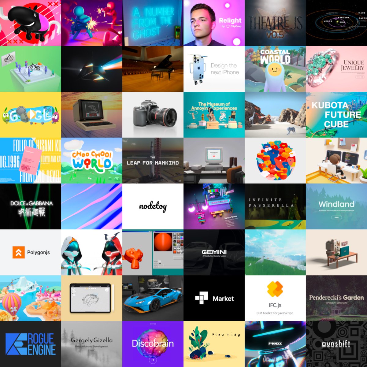 threejs.org ~ 48 new featured projects 🏅