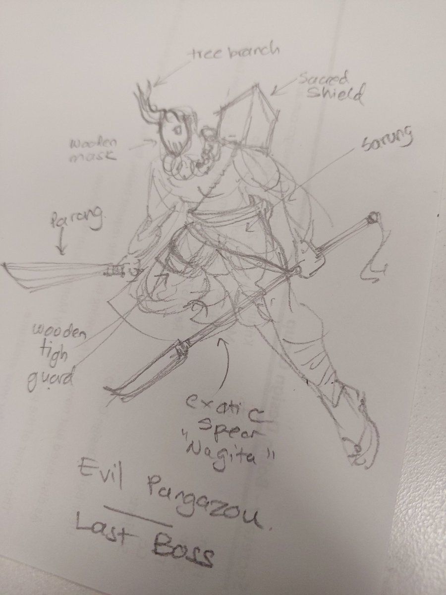 Kealf3's tweet photo. Sometimes I wonder what my villian might look like in the world of Mombatuk. I am guessing using a wooden mask in a north Borneo setting might not look too far fetch? Rate my villian! Lol #mioba #mombatuk https://t.co/8Xgn8jHLq3