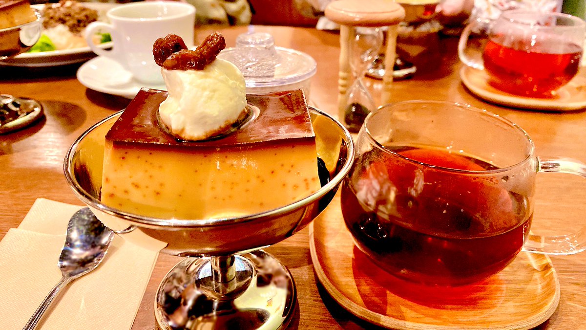 先日のお茶会の固めのプリン🍮✨