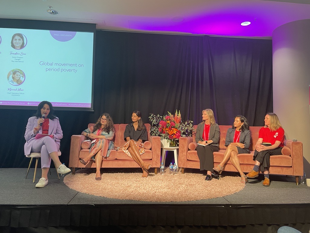 GPPForum's tweet photo. The last session of day 2 was hosted by @RochelleCourte1 from @sharingdignity; leading the discussion on the impacts and initiatives of the Global Menstrual Health Movement with a diverse panel of MHM heavyweights from organisations from across the globe #GPPF22 #endperiodpoverty https://t.co/TDOHrjbavK
