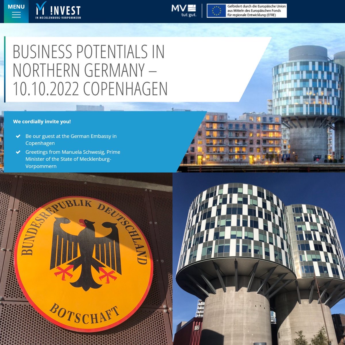 Thanks <a href="/invest_mv/">Invest in Mecklenburg-Vorpommern</a> for your investor conference arranged by #GermanEmbassy in Copenhagen yesterday. For sure this Northern part of Germany has very good conditions for future increased #Biogas ♻ production in cooperation with local farmers &amp; food industry💪👍♻ #circulareconomy