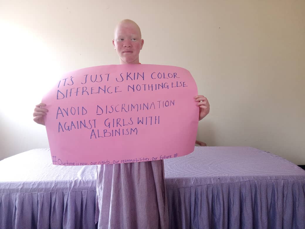 📢📢 on this day the #DayOfTheGirl we are amplifying the 🗣️voice of the voiceless to stop🛑 all forms of discrimination ✊🏿through #ISpeak4Myself❗️