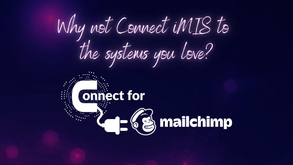 ConnectSystemsG's tweet photo. We all love #iMIS but what happens when your marketing team loves #Mailchimp and won't use anything else? Enter #ConnectForMailchimp an off the shelf integration that makes your iMIS data accessible within Mailchimp and lets you measure the impact of your marketing back in iMIS https://t.co/dQiLfyngfT