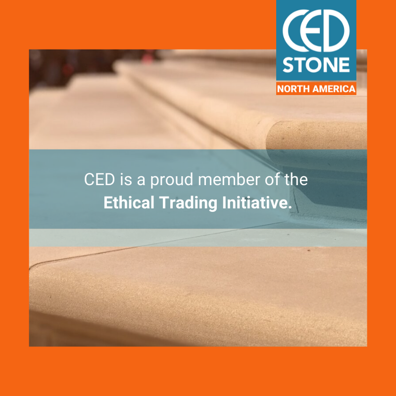 We are full and active members of the Ethical Trading Initiative (ETI). Visit cedstone.com/ethical-trading for more.