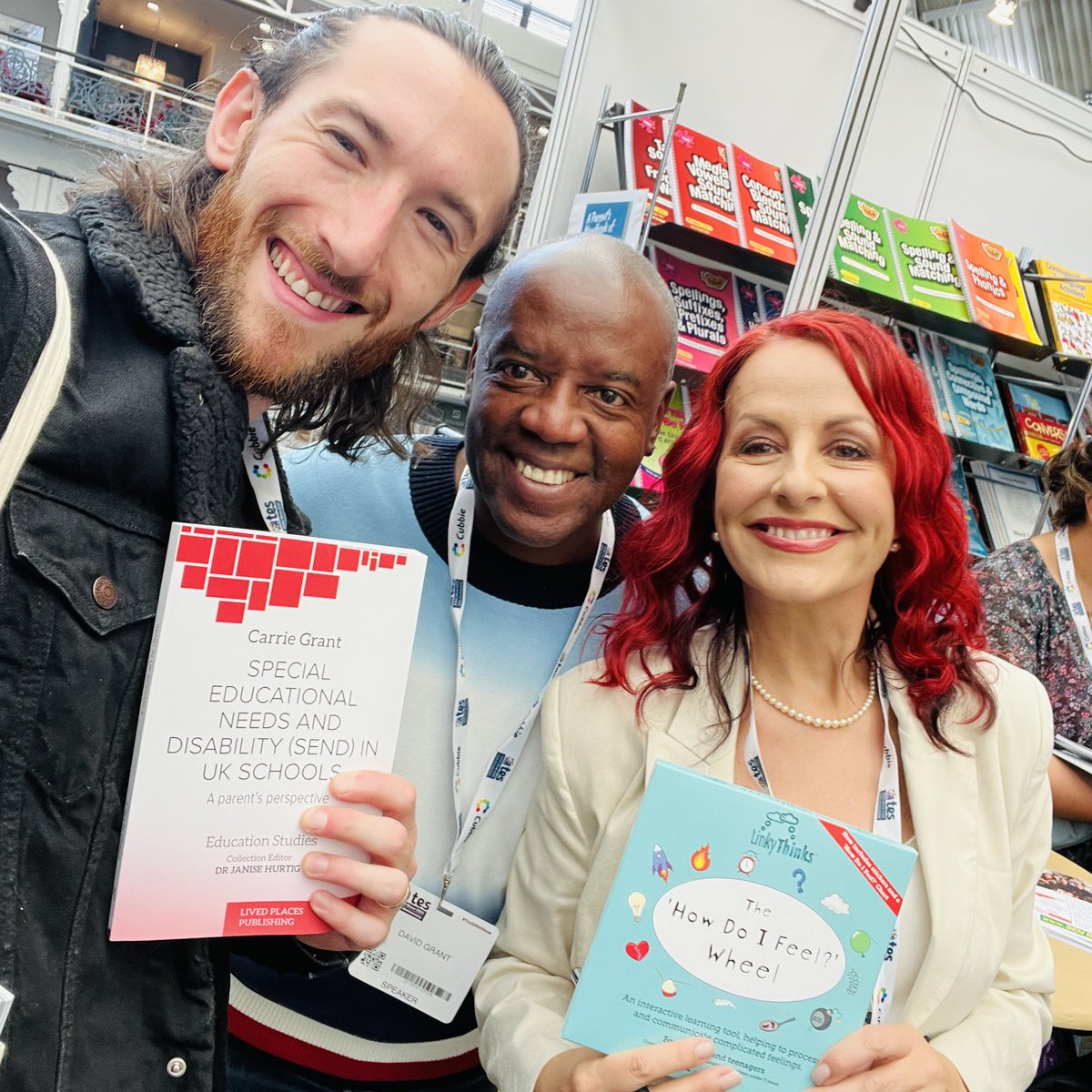 LinkyThinks (@linkythinks) on Twitter photo What a way to finish off the <a href="/SENDShowUK/">Tes SEND Show</a> last week by chatting with <a href="/CarrieGrant1/">Dr Carrie Grant MBE (hc) 💙</a> & <a href="/DavidGrantSays/">David Grant MBE 💙</a> about the LinkyThinks ‘How Do I Feel?’ Wheel!
Carrie’s book is a wonderful look at special educational needs in UK schools from the perspective of parents with neurodivergent kids What a way to finish off the <a href="/SENDShowUK/">Tes SEND Show</a> last week by chatting with <a href="/CarrieGrant1/">Dr Carrie Grant MBE (hc) 💙</a> & <a href="/DavidGrantSays/">David Grant MBE 💙</a> about the LinkyThinks ‘How Do I Feel?’ Wheel!
Carrie’s book is a wonderful look at special educational needs in UK schools from the perspective of parents with neurodivergent kids