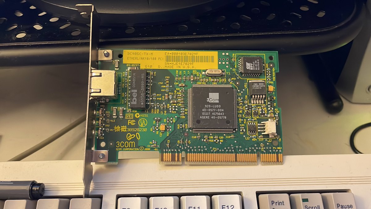 FoxCouncil's tweet photo. Today’s #retrofox PC repair, is the network card to blame? We are going to install this bad boy to find out! https://t.co/7RGl8fWeQ4