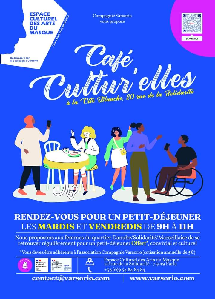 EC_ArtsDuMasque's tweet photo. Rejoignez nous tous les mardis et vendredis de 09h00 à 11h00 #culture #femmes 
https://t.co/I668r7sknR https://t.co/iUzVMFnb5r