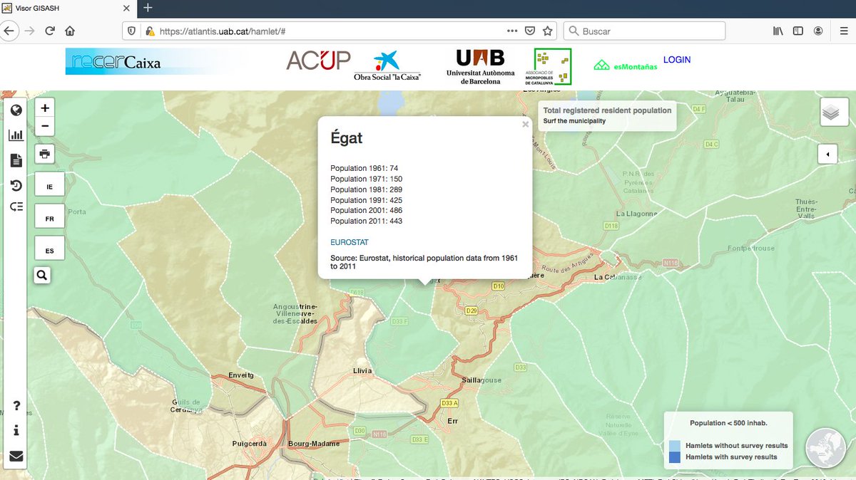 RicardMoren's tweet photo. More #SuRDIM & #hamlets research @UABBarcelona:
ÉGAT commune #PyrénéesOrientales #RuralFrance:
430 inhabitants (INSEE2018) including 34 born abroad:
17 #immigrantWomen & 17 #immigrantMen
#micropobles #RuralEUROPE
#Cerdagne #Cerdanya #Égat #Èguet
🌍 https://t.co/DVknoanHGS
📷2022 https://t.co/5vq6zk1ecO