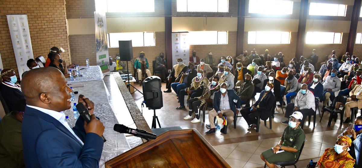 PresidencyZA's tweet photo. Deputy President David @DDMabuza, in his capacity as Chairperson of the Inter-Ministerial Task Team established to respond to issues raised by Traditional and Khoi-San Leaders, will engage with Traditional and Khoi-San Leaders on Wednesday in Khathu, NC. https://t.co/wW0aO2i6cy https://t.co/KY4eeXQgnk