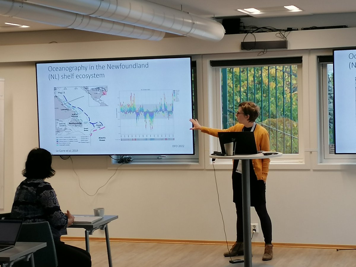 CSB_2022's tweet photo. Kicking off day 2 with the keynote: "Marine heatwaves and cold-spells: persistent collapses of capelin in two oceans at opposite ends of the thermal optima" by Mayumi Arimitsu @USGS_Alaska and Hannah Murphy @DFO_NL #Capelin2022 https://t.co/K1Hi2FKQRU
