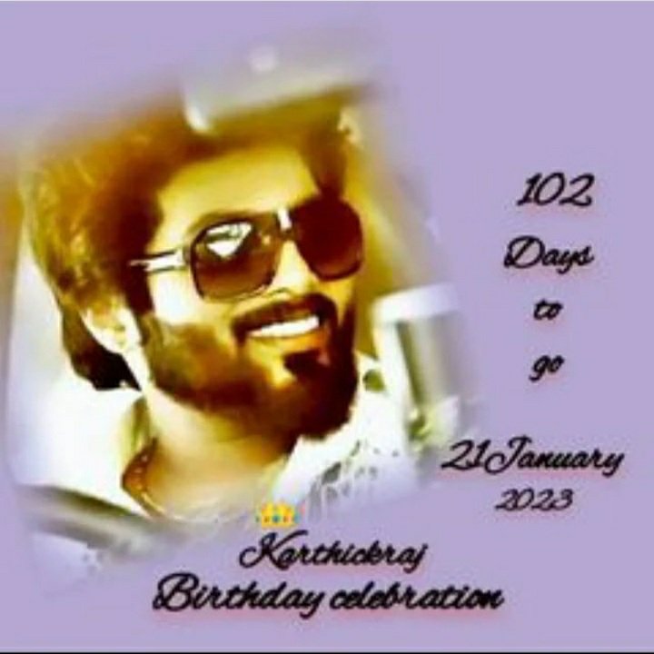 karthikfan21's tweet photo. 👑 BIRTHDAY COUNTDOWN STARTS...

102 DAYS TO GO...

#karthikraj #iamkarthikraj #mugilan #karthik #hbdnonpareilkarthikraj #kstudios #westandwithkarthikraj #2yearsofmugilan #1yearofkstudios https://t.co/4EOMUQna42