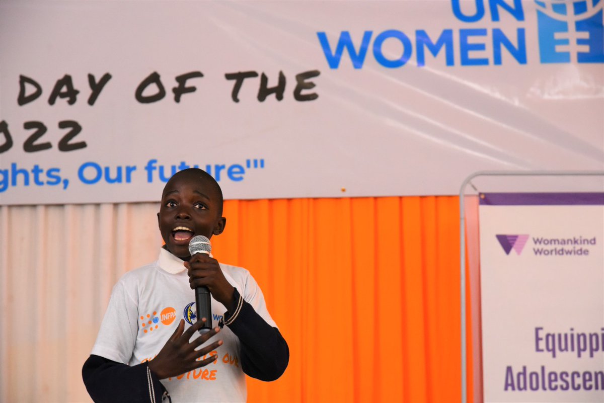 unwomenkenya's tweet photo. 🎙Girls and boys in Kibera have a voice, &amp; their ask on #IDGC2022 is loud and clear:

✅️ a right to learn 
✅️a right to privacy
🛑0 FGM
🛑No more sexual violence

#GenerationEquality
@CanHCKenya
@nadia_abdalla_ 
@UNFPAKen 
@polycomdev 
@CREAWKenya https://t.co/sdh1PGmrY1