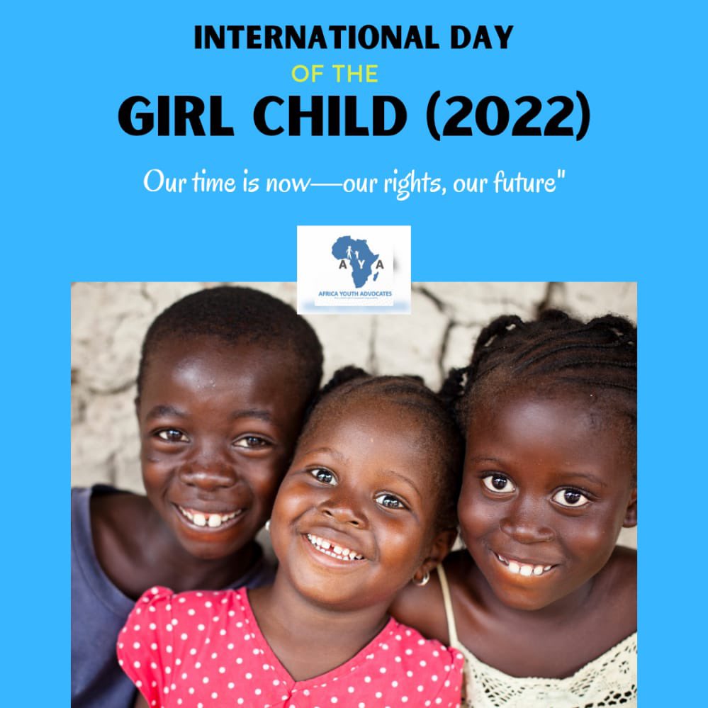 youthforallorg's tweet photo. In commemorating the #DayOfTheGirl We stand with every girl in raising awareness, on the rights of all Girls globally, against all forms of abuse and Harmful Social Norms. @ChidoCleoMpemba @NankaliM @raymadegroup @Simalui1 @AleatanuN @JanetAkello2 @BeeAsMarine @Tostan @LusanzuJr https://t.co/E5p8v6Fiu9