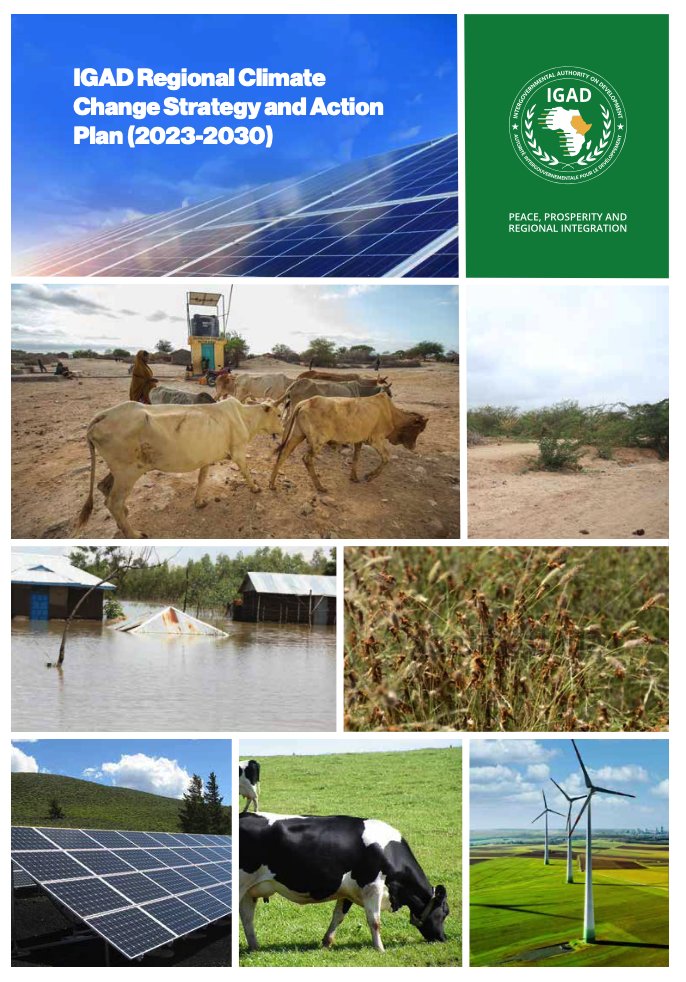 ICPAC_RICCAMA's tweet photo. The #IGAD Regional Climate Change Strategy (IRCCS) endorsed in August 2022 aspires to support &amp; strengthen climate change actions in the #IGAD region. It covers several areas including; #adaptation, #resilience &amp; #mitigation. @UEaDjibouti 

Get your copy ▶️https://t.co/3MLfj1uq5Q https://t.co/yKWeIUeM3a