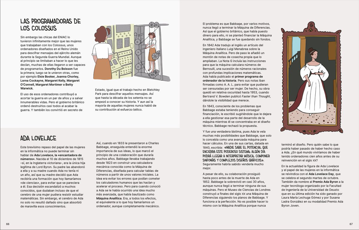 Hoy se celebra el #AdaLovelaceDay, en memoria de la primera programadora de la historia. Ella, junto con otras pioneras del campo, es una de las protagonistas del capítulo La informática siempre ha sido cosa de mujeres de nuestro libro Se suponía que esto era el futuro.