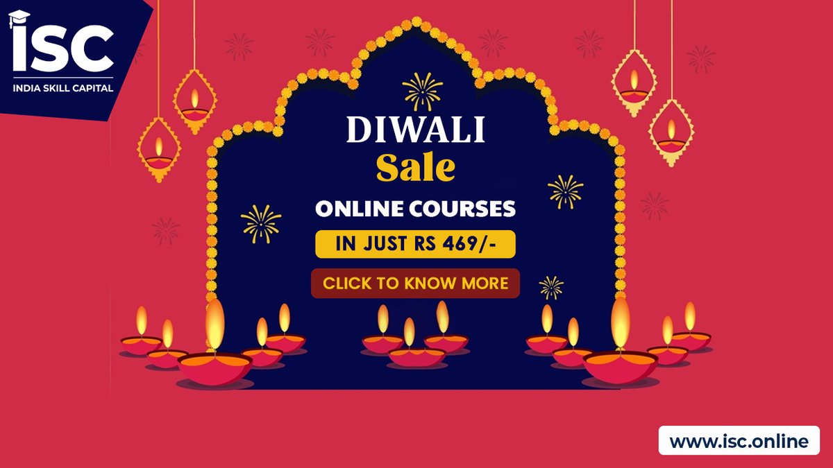 IndSkillCapital's tweet photo. Diwali is the time of year when families come together to celebrate. This year, make sure your family has the best celebration by giving them the gift of education. With courses starting at just Rs 469, there’s something for everyone. Check here: https://t.co/2C7XU5G7nt https://t.co/zNNEoLXRMe