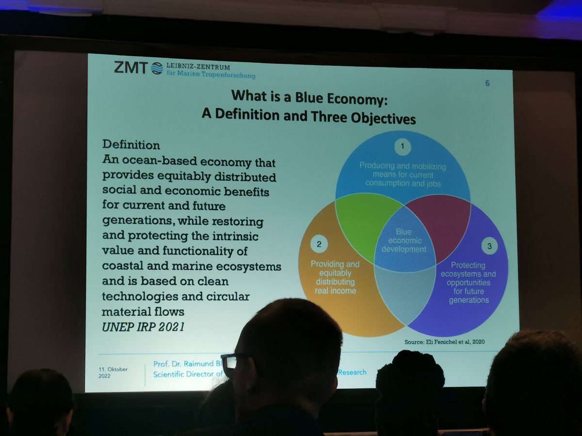 LutherAddams's tweet photo. As biologists we hardly associate bling bling and ching ching when we think about our big blue waters. An informative keynote by @BleischwitzR. What is the Blue Economy and what does it mean to you? Share your thoughts in the comments below. #WIOMSA2022 @wiomsa #blueeconomy https://t.co/SfJLujAVa7
