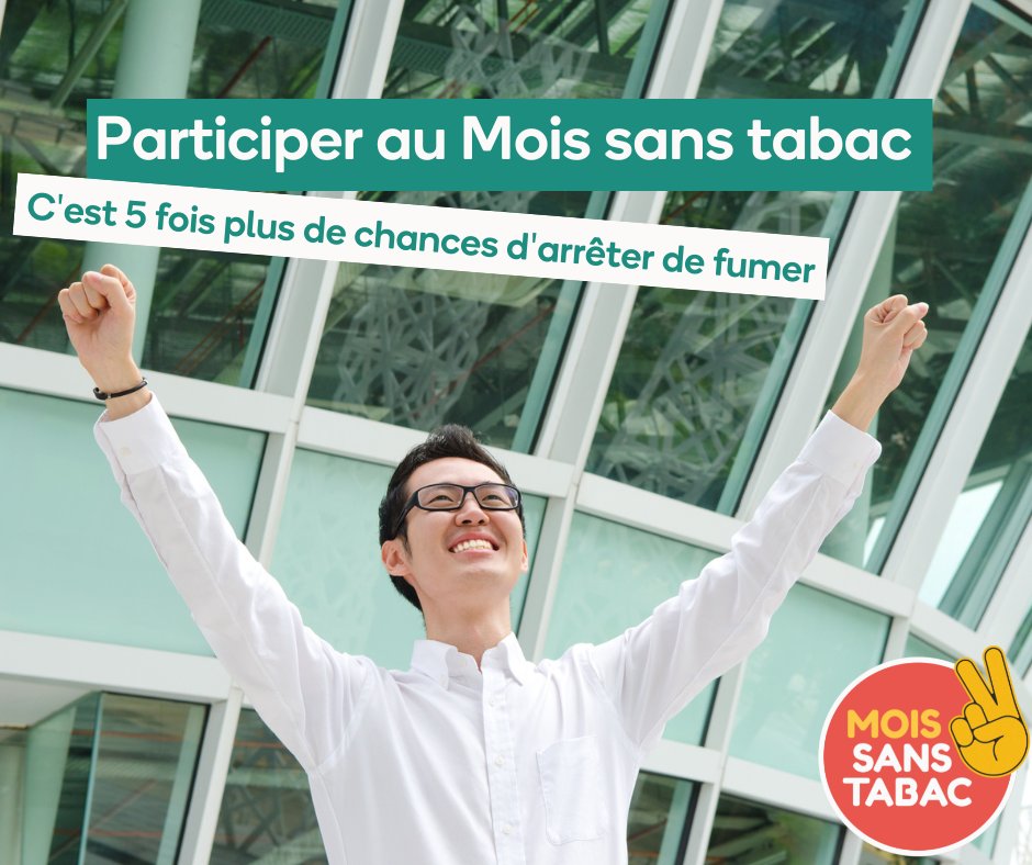 MoisanstabacIDF's tweet photo. Pour arrêter de fumer, mettez toutes les chances de votre côté : participez au #MoisSansTabac ! Pourquoi 1 mois ? Arrêter pendant 30 jours, c’est 5 fois plus de chances d’arrêter de fumer pour de bon ! Plus d’infos sur : https://t.co/T46dDVrqa4 #MoisSansTabac #Stoptabac https://t.co/93hIVDU28G