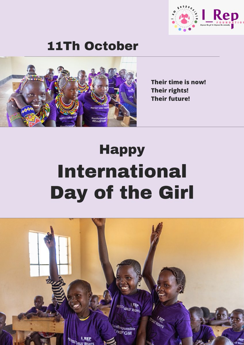 irep_foundation's tweet photo. Happy #InternationalDayOfTheGirlChild. @irep_foundation in partnership with @2young2wed is committed to ensuring girls' rights are protected and that they achieve their full potential through provision of education.
🚨Their time is now ,their rights and their future.
#IDG2022 https://t.co/fH0MaOtg8R