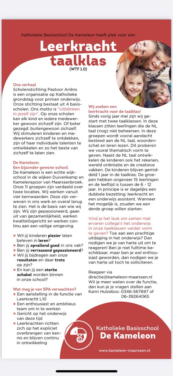 Wie komt ons enthousiaste, professionele team versterken?