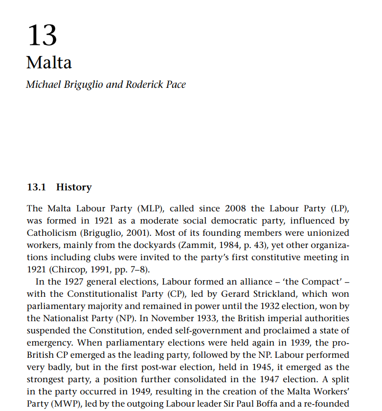 BriguglioMike's tweet photo. #PublicationTuesdays - Malta - The Palgrave Handbook of Social Democracy in the European Union- Michael Briguglio & Roderick Pace, 2013: https://t.co/FVeH8rkS64 #Malta #PoliticalSociology #LabourParty #PartitLaburista #SocialDemocracy @GCP_Analysts @ResearchCPS https://t.co/QmBJY9S64I