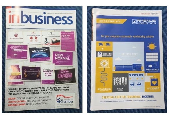 RhenusWSUK's tweet photo. Have you seen the latest copy of Inbusiness magazine? The official publication of @NorthantsCoC π
Our latest advert featuring our new sustainable warehousing development in Nuneaton is featured on page 11 π
#newadvert #warehousing #rhenuslutterworth https://t.co/O9AFzSj0Fh